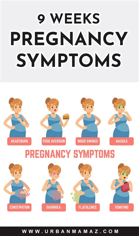 9 weeks pregnant symptoms