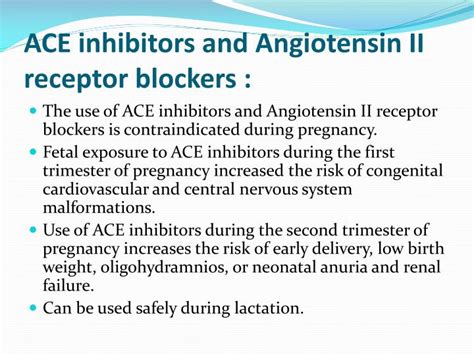 Ace Inhibitors in Special Populations