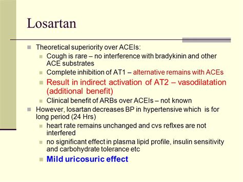 Additional Benefits of Losartan