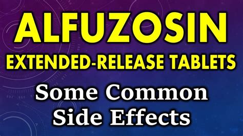Alfuzosin 10mg Side Effects