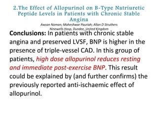 Allopurinol Conclusion