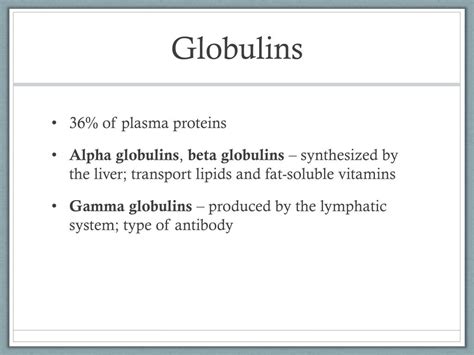 Introduction to Alpha Globulin