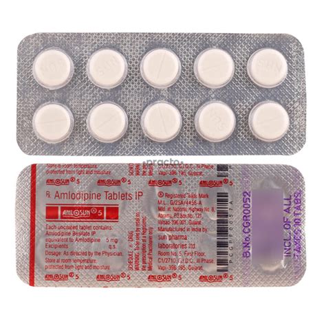 Amlodipine 5mg Tablet Overdose and Toxicity