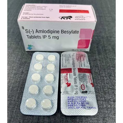 Amlodipine Besylate 5mg Tablets Storage