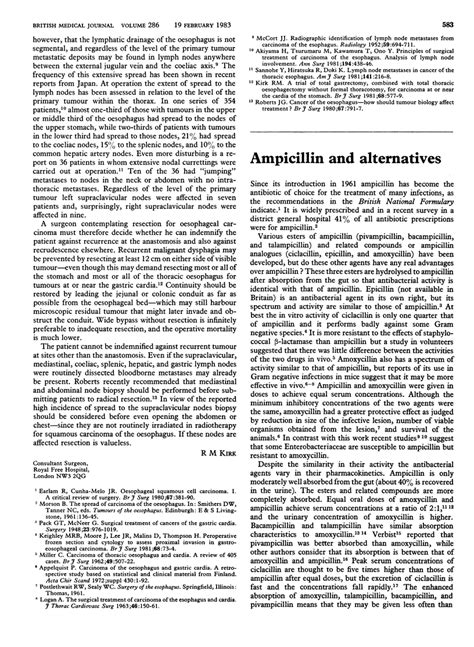 Ampicillin Alternatives