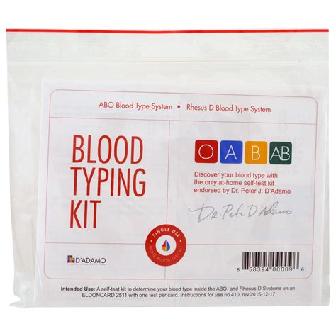 At-Home Blood Typing Kits
