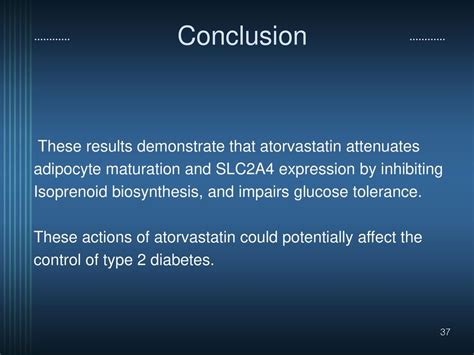 Atorvastatin Conclusion