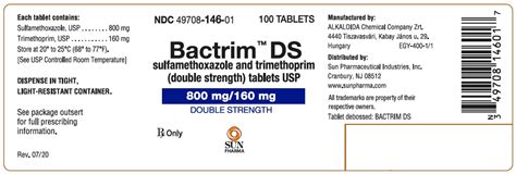 Bactrim DS Interactions and Warnings