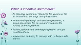 Benefits of Incentive Spirometry