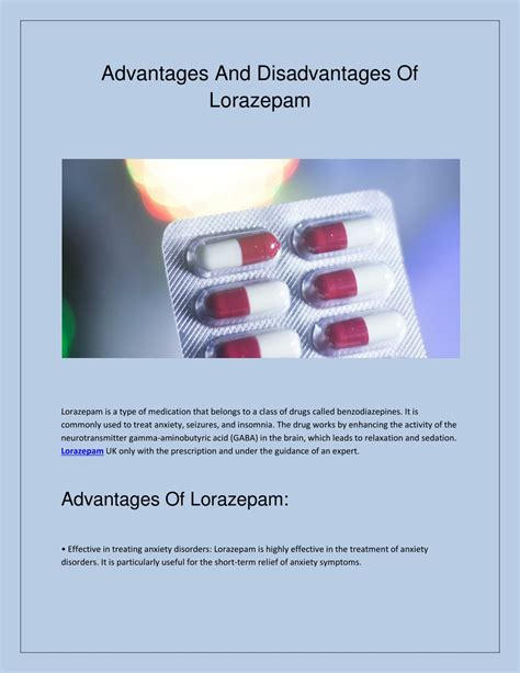Benefits of Lorazepam