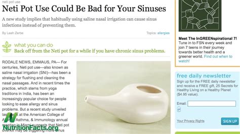 Benefits of Regular Neti Nasal Wash