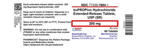 Bupropion HCl SR Usage