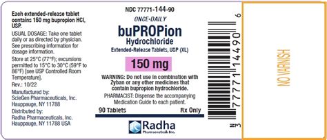 Bupropion HCl XL