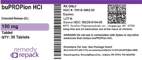 Bupropion HCl XL Conclusion