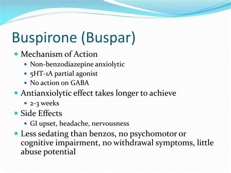 Buspar Mechanism
