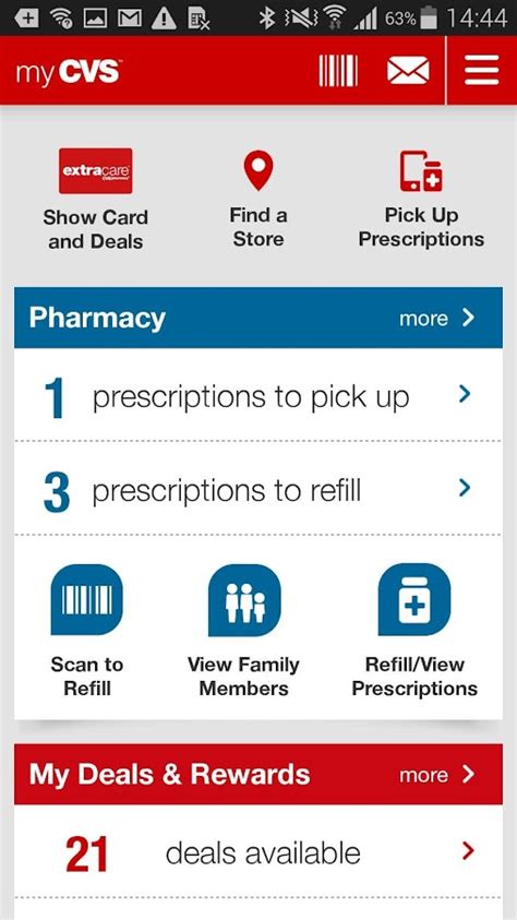 CVS Pharmacy Rx Refill Mobile App