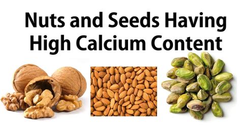 Calcium Rich Nuts and Seeds