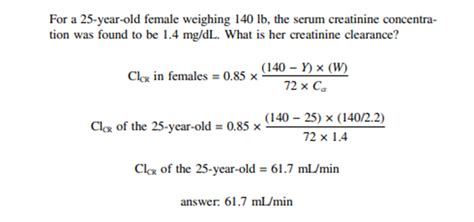 Calculating Creatinine Clearance