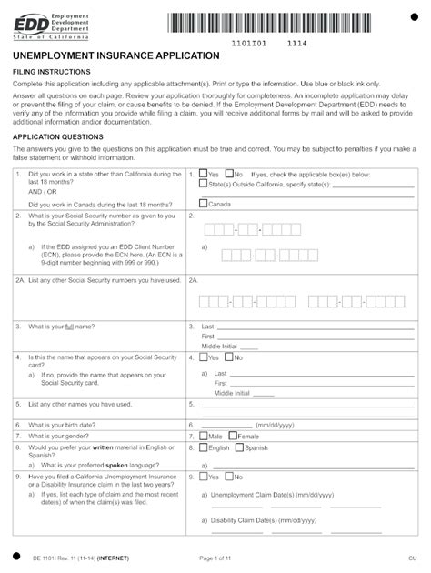 California EDD Unemployment Benefits Application
