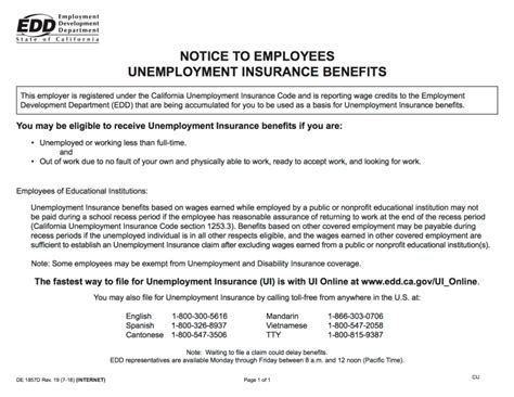 California EDD Unemployment Benefits Resources