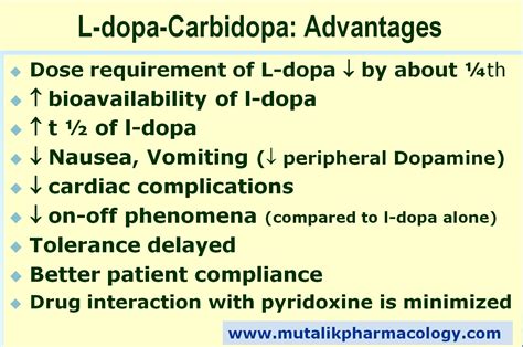 Carbidopa-Levodopa Benefits