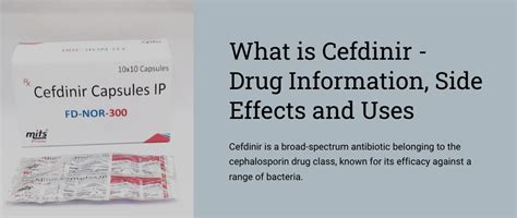 Cefdinir Side Effects and Interactions