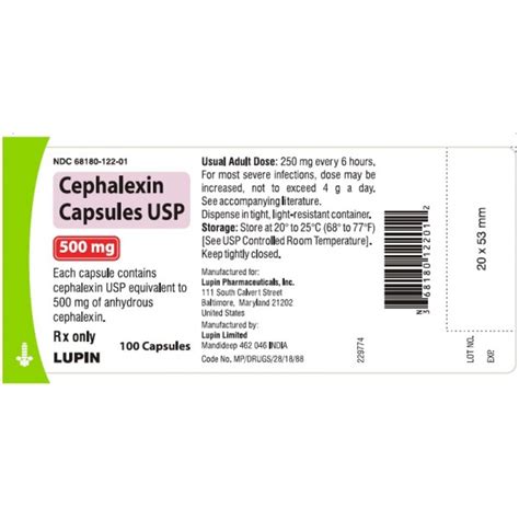 Cephalexin 500mg Overview