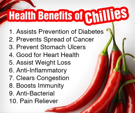 Chili Health Benefits