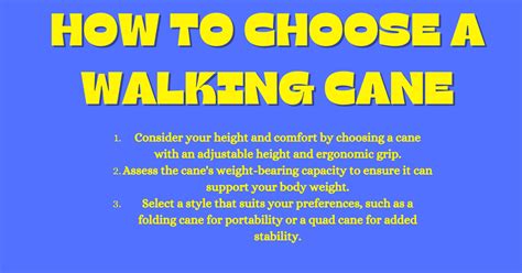 Choosing the Right Cane