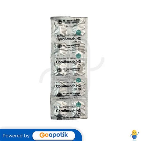 Ciprofloxacin Hcl 500mg Mechanism of Action