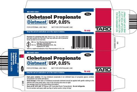 Clobetasol Propionate Ointment Dosage