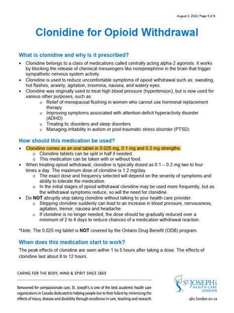 Clonidine Withdrawal