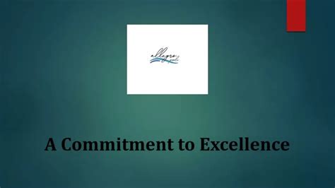 Commitment to Excellence
