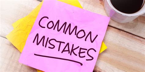 Common Mistakes