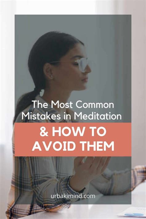 Common Mistakes to Avoid When Using a Meditation App
