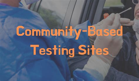 Community-Based Testing Sites