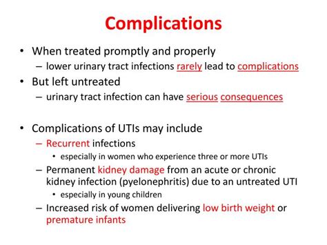 Complications of Untreated UTIs Image