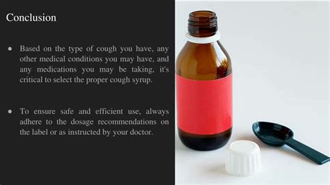 Cough Medicine Conclusion