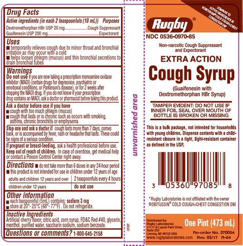 Cough Medicine Ingredients