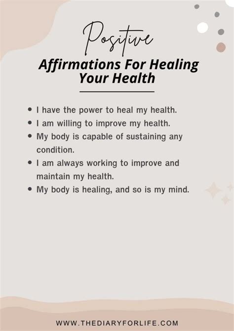 Daily Affirmations for Health and Wellness
