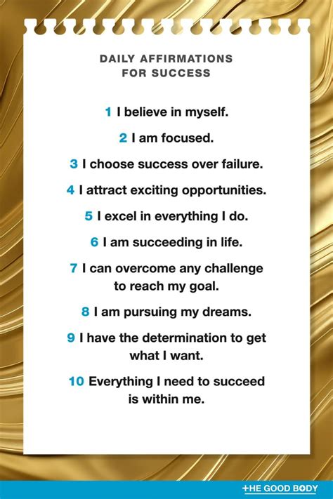 Daily Affirmations for Success and Abundance