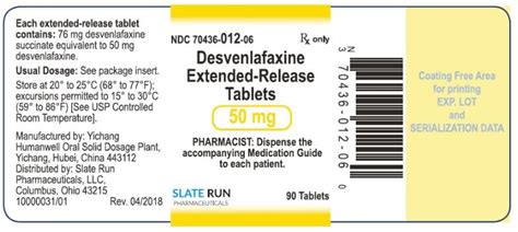 Desvenlafaxine Succinate ER