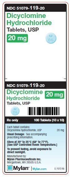 Dicyclomine 20mg Side Effects