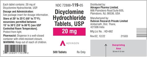 Dicyclomine 20mg Tablet Warnings