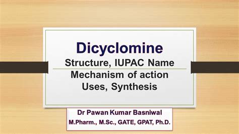 Dicyclomine Mechanism of Action