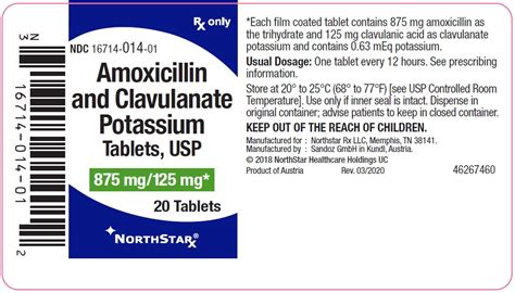 Dosage Guidelines for Amox Clav 875 125 Mg