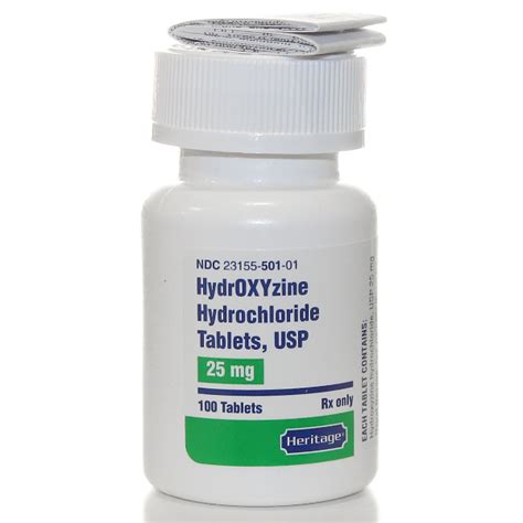 Dosage and Administration of Hydroxyzine HCl 25mg Tablets