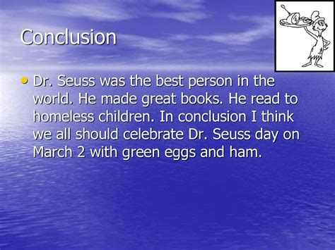 Dr. Seuss's conclusion