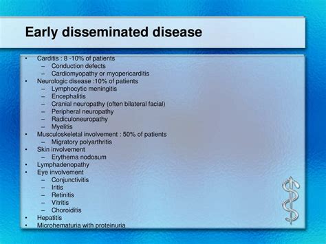 Early Disseminated Disease