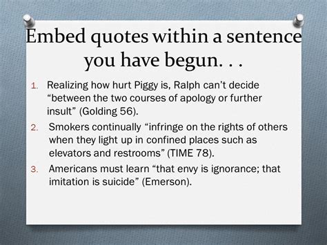 Embedding Quotes